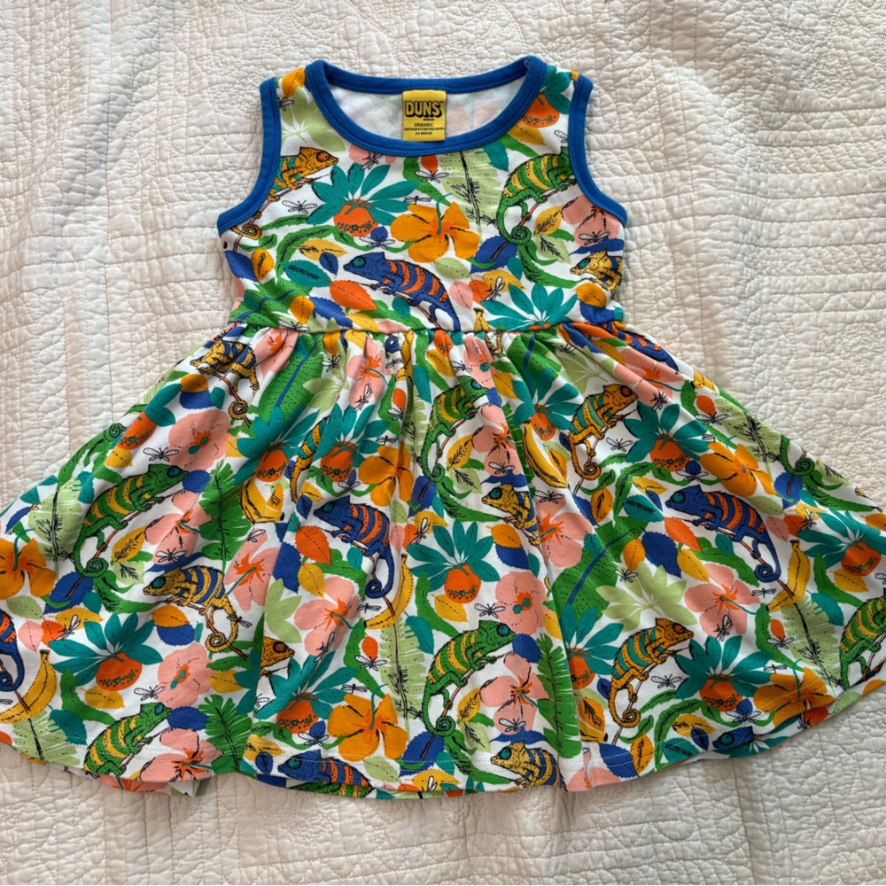 DUNS Sweden Sleeveless Dress with Gathered Skirt - 104cm